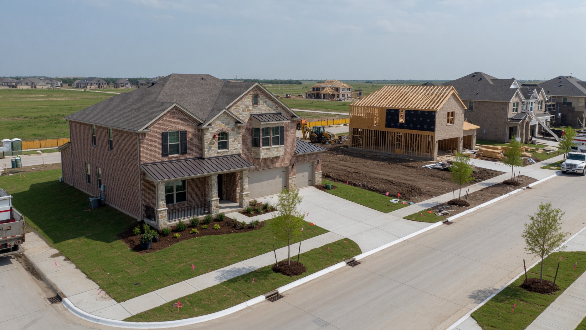 New construction home in Sugar Land Texas qualifying for 2.5 percent commission cash back rebate