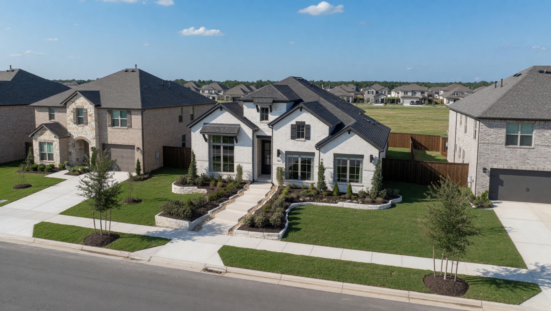 New construction homes in Telfair Sugar Land Texas where buyers earn commission rebates
