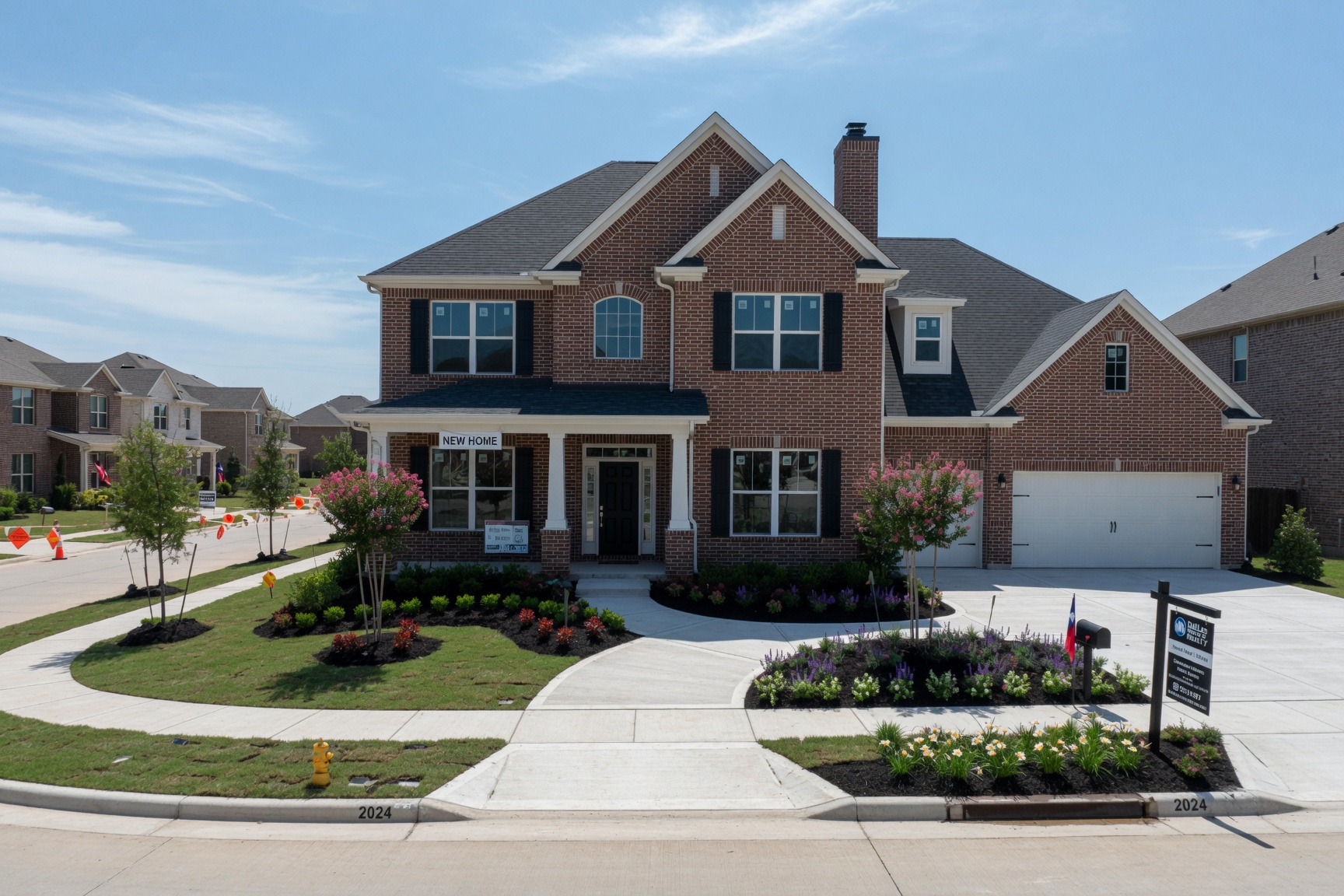 New construction home in Dallas Texas qualifying for 2.5 percent commission cash back rebate
