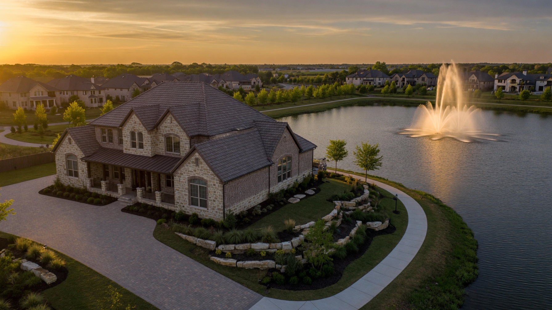 Residential homes in Mustang Lakes Celina Celina Texas where buyers earn a 2.5 percent commission rebate