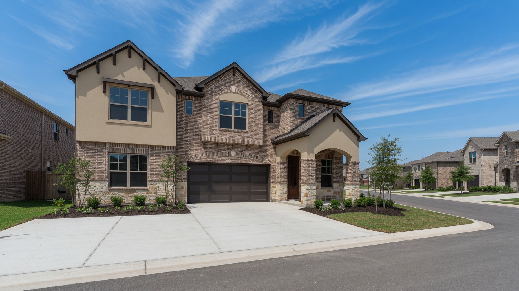 New construction homes in Dunham Pointe Cypress Texas where buyers earn commission cash back at closing