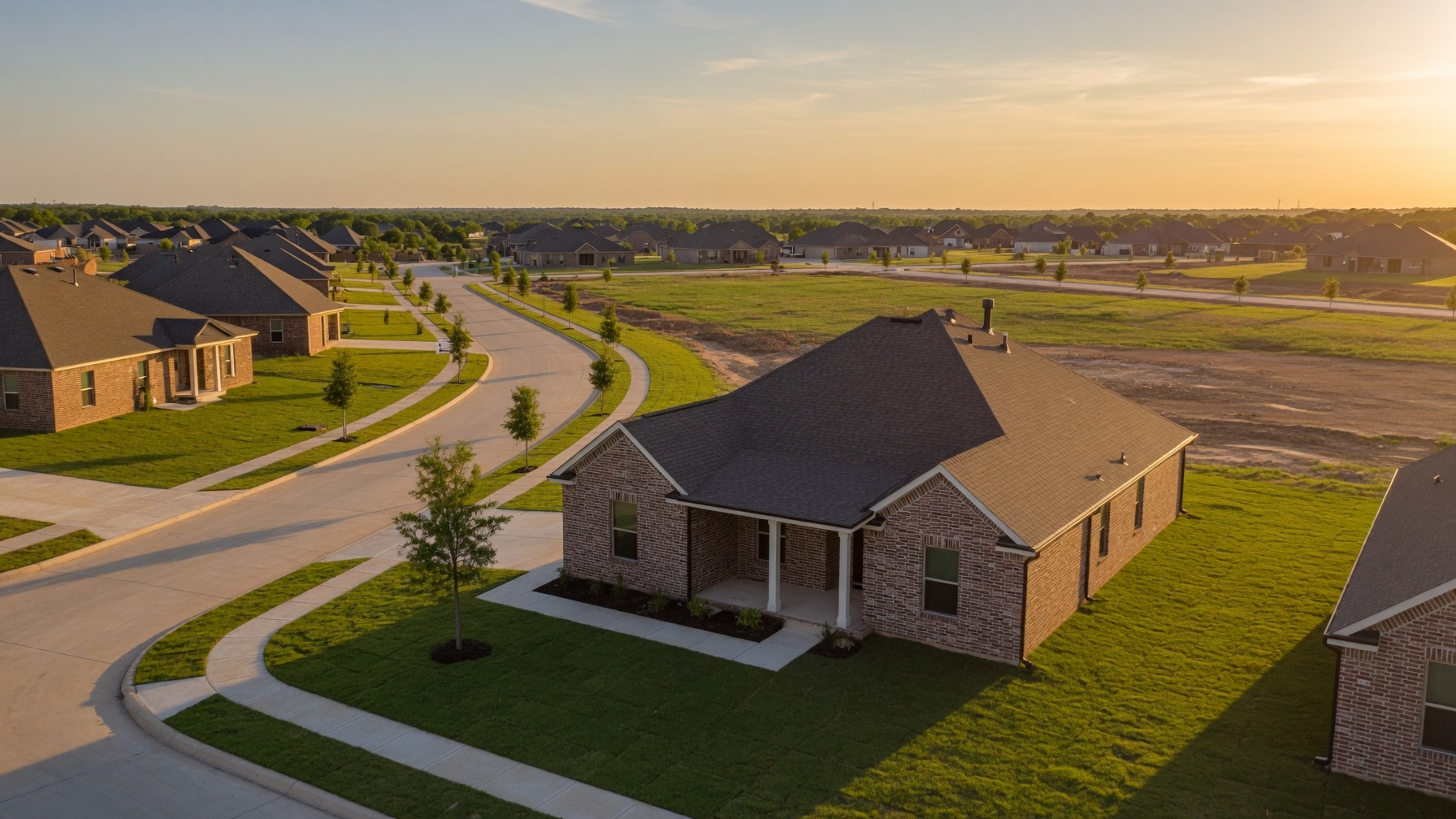 New construction homes in Redden Farms Midlothian Texas where buyers earn a 2.5 percent commission rebate