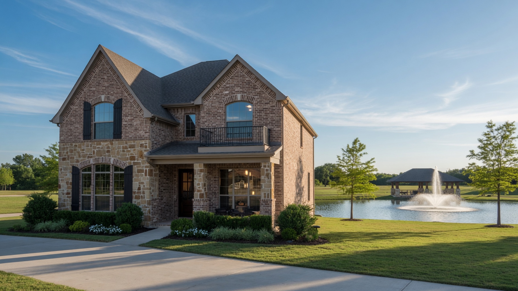 Residential homes in Union Park Prosper Texas where buyers save with commission rebates